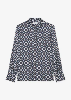 Marc O'Polo Long-sleeved Blouse With All-over Print From Recycled Vicose -Schlichte Eleganz d3b0330b48840fb220a61e6ac422adc1 scaled