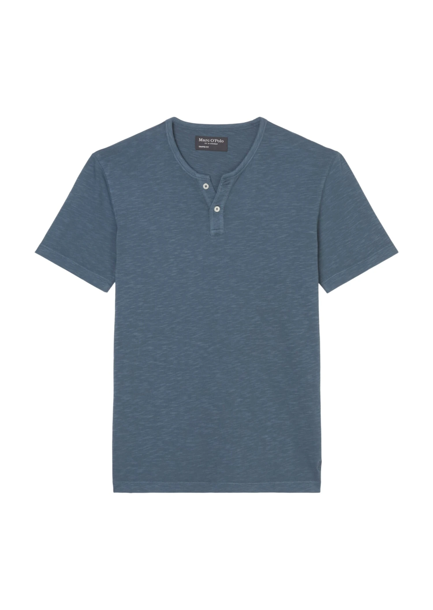 Marc O'Polo Henley T-shirt Shaped In Soft Slub Jersey Fabric 8 Marc O'Polo Henley T-shirt Shaped In Soft Slub Jersey Fabric – Bild 8