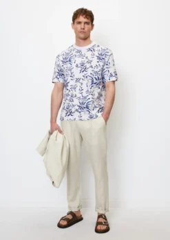 Marc O'Polo T-shirt Relaxed With An All-over Floral Print