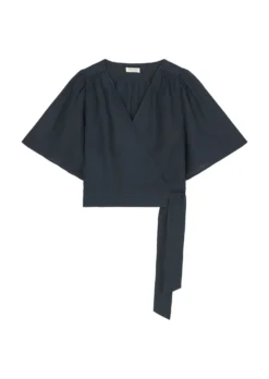 Marc O'Polo Linen Wrap Blouse In A Mix Of Materials -Schlichte Eleganz d55cff788472b172082a0adb2d181328 scaled
