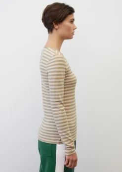 Marc O'Polo Long Sleeve Top With Stripes In Organic Cotton Slub Jersey -Schlichte Eleganz d6034fe4cf16d3bb77481eda5dfc24c0 scaled