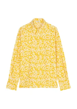 Marc O'Polo Long Sleeve Blouse In A Relaxed Fit With An All-over Print Made Of Paper Touch Poplin -Schlichte Eleganz d7672adad2c5828372525fc13fb150db scaled