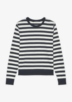 Marc O'Polo Striped Luxury Long Sleeve Regular With TENCEL™ Lyocell -Schlichte Eleganz da280173b0ef6346fdf7c29174c81291 scaled