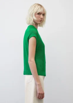 Marc O'Polo Openwork Sleeveless Knitted Jumper Made Of An Organic Cotton And Linen Blend -Schlichte Eleganz da6a51ec9b2310aba6e357ac481b046f scaled
