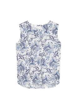 Marc O'Polo Sleeveless V-neck Blouse Made Of Crisp Cotton Voile -Schlichte Eleganz dbf380e3134be09393e58bf3b09f2f53 scaled