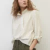 Marc O'Polo Striped Blouse In A Regular Fit Made Of A Soft Organic Cotton Twill