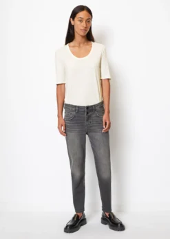 Marc O'Polo THEDA Cropped Boyfriend Trousers Made Of A Stretchy Blend Of Organic Cotton And Lyocell