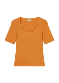 Marc O'Polo Ribbed Jersey T-shirt Made Of Organic Cotton -Schlichte Eleganz df24932fd0441968aad01f9f6796cc9f scaled