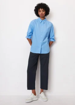 Marc O'Polo Boyfriend Shirt Blouse Made Of Cotton With A Paper-like Texture -Schlichte Eleganz e18aac1ee2ab8fc2d777231c43f1d113 scaled