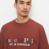Marc O'Polo T-shirt Relaxed With Multi-coloured Logo Embroidery