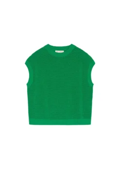 Marc O'Polo Openwork Sleeveless Knitted Jumper Made Of An Organic Cotton And Linen Blend -Schlichte Eleganz e32767b9fbb98d2ef484f5603b0f3ad3 scaled