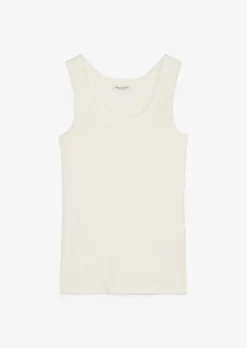 Marc O'Polo Ribbed Jersey Tank Top Made Of Organic Stretch Cotton Fabric -Schlichte Eleganz e3f46b1d84f04f4b8d35c37242b65a6f scaled