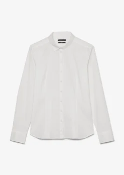 Marc O'Polo Long-sleeved Blouse In Stretch Poplin Fabric -Schlichte Eleganz e4742c4bec293ae4242548e4d9b33f9d scaled