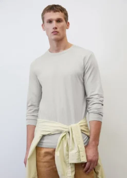 Marc O'Polo Slub Jersey Long Sleeve Top, Shaped Fit Made From Pure Organic Cotton