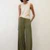 Marc O'Polo Wide Trousers In Pure Viscose