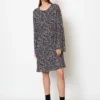 Marc O'Polo Bell Cut Dress In A Cupro/viscose Blend