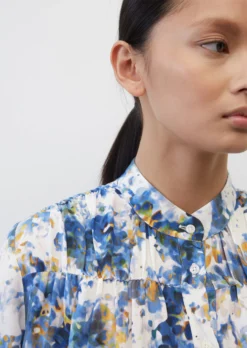 Marc O'Polo Knee-length Printed Dress In A Relaxed Fit In A Cupro/viscose Blend -Schlichte Eleganz eca9157bfd674e7c28aeb06e7e1f9ea9 scaled