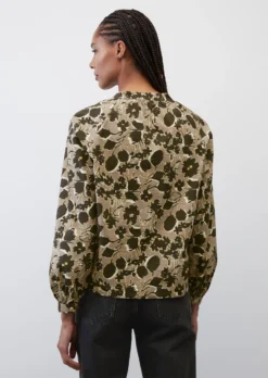 Marc O'Polo Blouse With All-over Print Made Of Paper Touch Poplin -Schlichte Eleganz ee0fddc2ae55774c30e34b4cd9f07855 scaled