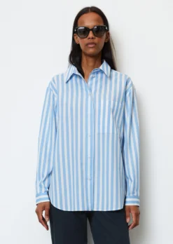 Marc O'Polo Striped Boyfriend Blouse Made Of Pure Organic Cotton -Schlichte Eleganz ef7d1fd2fc92b019959aeb39ff453259 scaled