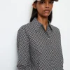 Marc O'Polo Long-sleeved Blouse With All-over Print Regular In Voile Fabric With A Silky Touch