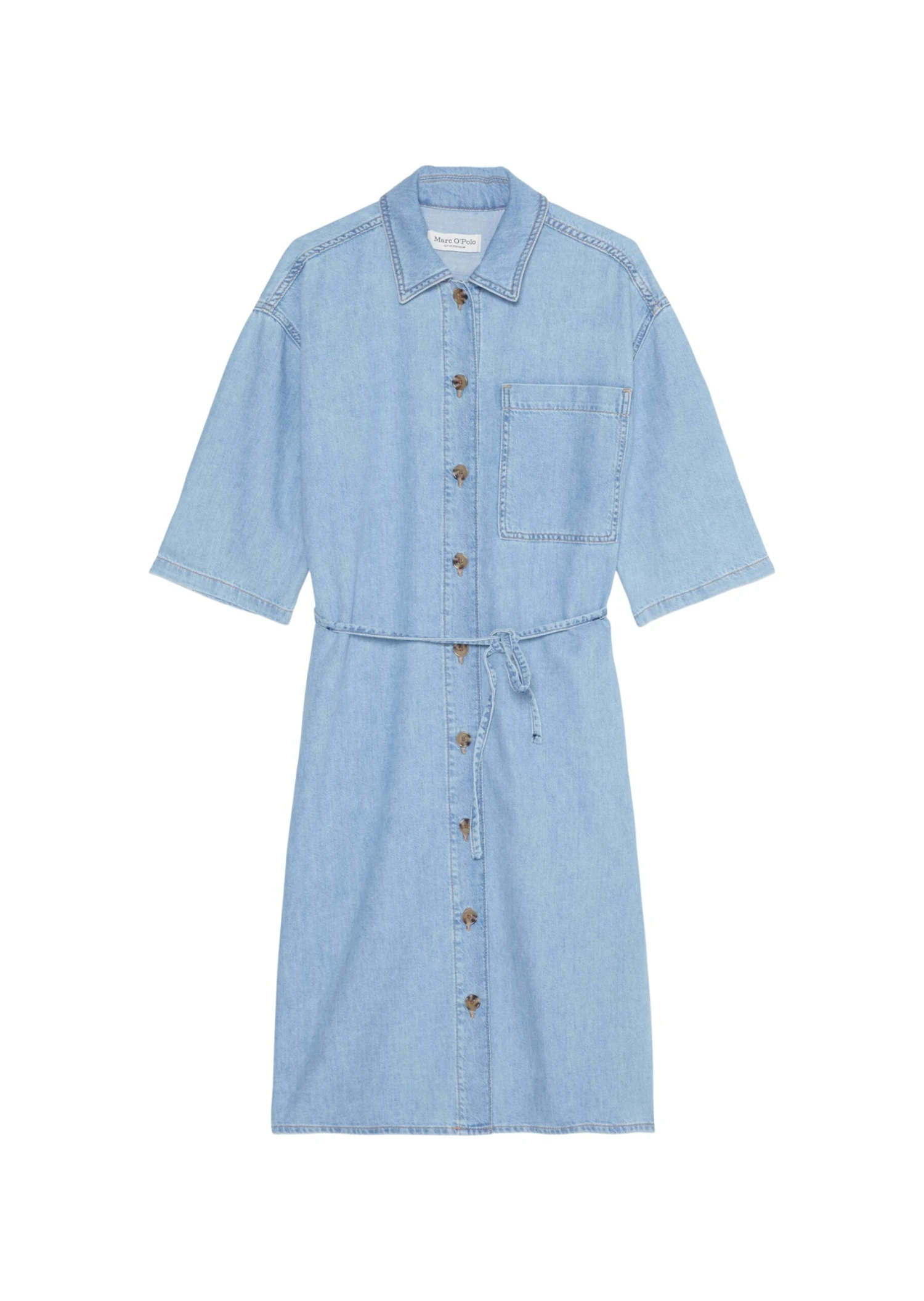 Marc O'Polo Denim Shirt Blouse Dress Relaxed In An Organic Cotton/lyocell Blend 8 Marc O'Polo Denim Shirt Blouse Dress Relaxed In An Organic Cotton/lyocell Blend – Bild 8