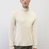 Marc O'Polo Long Sleeve Polo Neck Top, Shaped Fit Made From Pure Organic Cotton