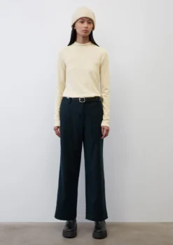 Marc O'Polo Long-sleeve Top Made Of Organic Cotton Slub Jersey