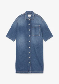 Marc O'Polo H-line Denim Dress Made Of Denim With A Cashmere Texture -Schlichte Eleganz f4dbc13e3369cea0c1238a23cad93fa4 scaled