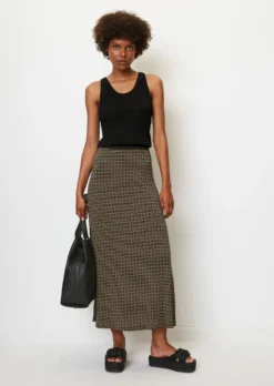 Marc O'Polo A-line Jersey Skirt In A Stretchy Viscose Blend