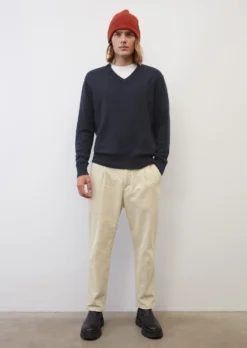 Marc O'Polo Belsbo Pleats Relaxed Corduroy Trousers Made From Pure Organic Cotton
