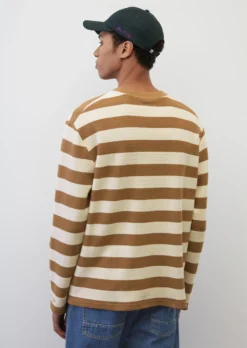 Marc O'Polo Relaxed Long Sleeve Top With A Fine Waffle Texture -Schlichte Eleganz f6bb6255d280e9e48fd160cccb43182d scaled