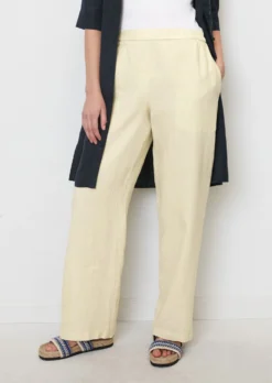 Marc O'Polo Wide Linen Trousers With A Partially Elasticated Waistband 12 Marc O'Polo Wide Linen Trousers With A Partially Elasticated Waistband -Schlichte Eleganz f6e5e01f36252951a3da395b10aa4f3b scaled