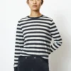 Marc O'Polo Striped Luxury Long Sleeve Regular With TENCEL™ Lyocell
