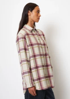 Marc O'Polo Flannel Blouse Relaxed With Soft Roughened Surface -Schlichte Eleganz f99c6cb2be9e014e581f83e2806775e4 scaled