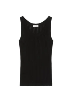 Marc O'Polo Pointelle Jersey Sleeveless Top Made From Pure Organic Cotton -Schlichte Eleganz fb07e06d7cc6f7ec758db57d7a70ba39 scaled