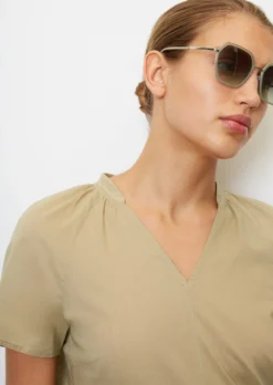 Marc O'Polo Blouse Top In A Regular Fit Made Of Lightweight Cotton Voile -Schlichte Eleganz fc1e9314c9f1fdb2742dbe63cb75d9a1 scaled