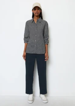 Marc O'Polo Long-sleeved Blouse With All-over Print Regular In Voile Fabric With A Silky Touch -Schlichte Eleganz fee87191def05d38b71d6b5c2b37804c scaled
