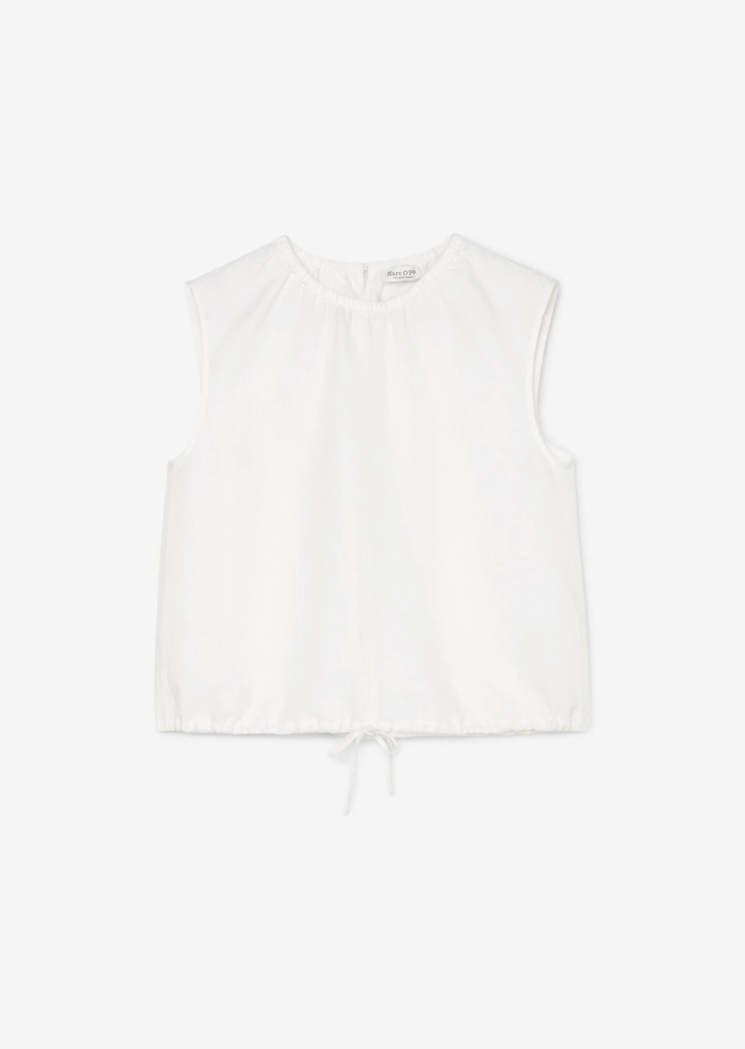 Marc O'Polo Sleeveless Linen Blouse Top With Drawstring At The Hem 7 Marc O'Polo Sleeveless Linen Blouse Top With Drawstring At The Hem – Bild 7