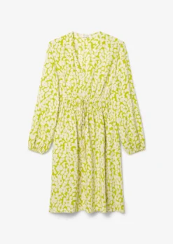 Marc O'Polo V-neck Mini Dress With An All-over Print Made From A Flowy Cupro/viscose Blend -Schlichte Eleganz ff2d37b9d9b235dd6072a663fc637f2f scaled